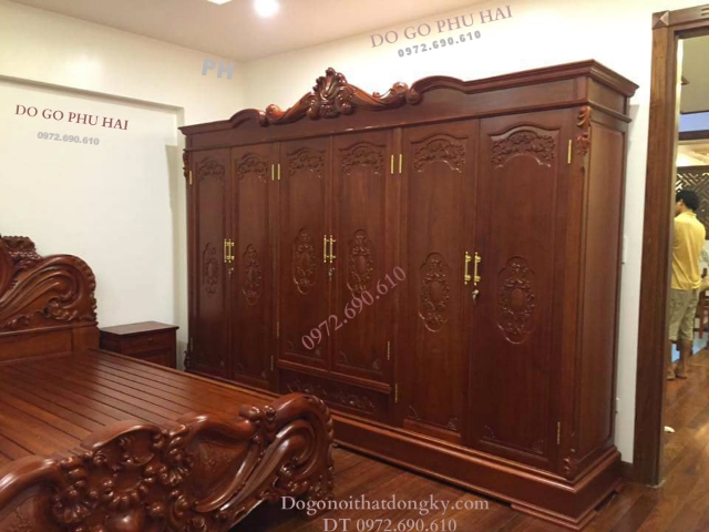 Mau tu ao dep Mau tu ao dep, Mẫu Tủ Áo Đẹp 6 Cánh, Tủ Để Quần Áo Gỗ Gụ