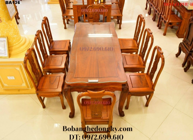 Mau ban an dep Mau ban an dep, Kiểu Sang Trọng 8 ghế