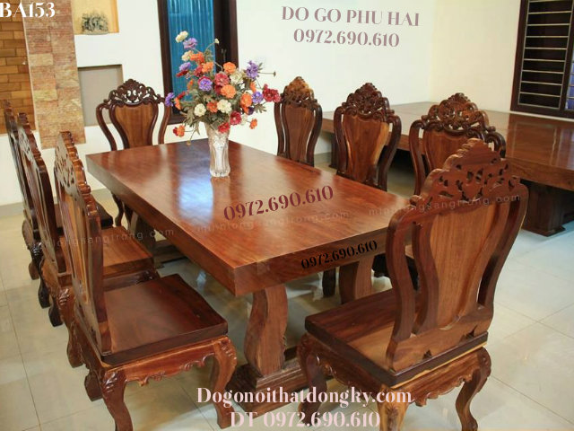 Bo ban ghe phong an dep, Bộ Bàn Ghế Phòng Ăn Đẹp 8 Ghế 