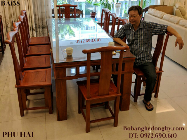 Bộ Bàn Ăn Bàn Chữ Nhật Bộ Bàn Ăn Bàn Chữ Nhật Gỗ Gụ Đẹp 10 Ghế