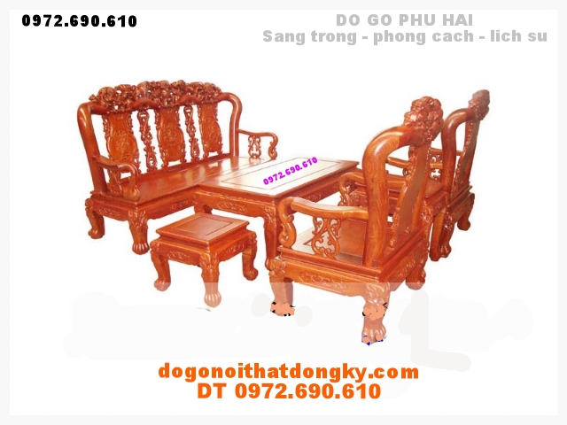 Bộ bàn ghế gỗ hương minh quoc V10 QH02