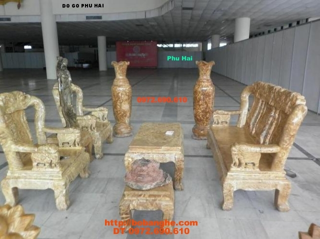 Bộ bàn ghế gỗ nu nghiến kiểu Quốc Voi NGQV02
