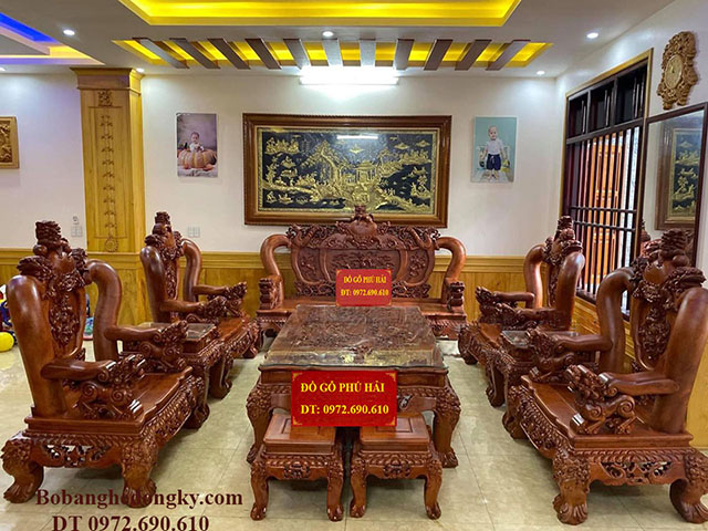 Bộ Bàn Ghế Phòng Khách Đẹp Thương Hiệu Phú Hải B537
