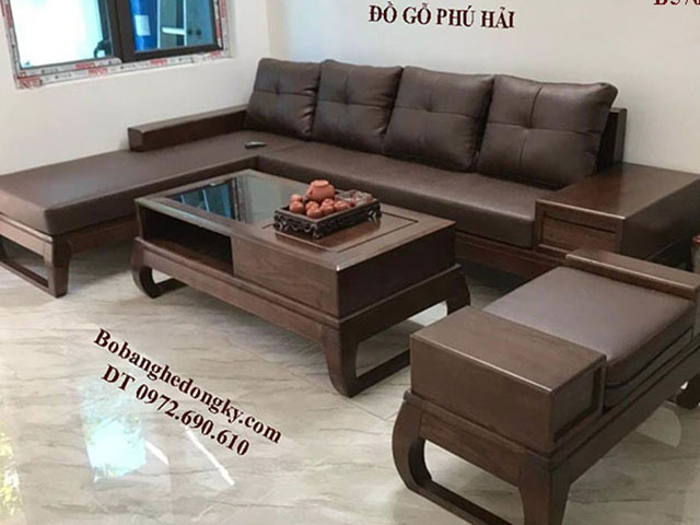 Bàn Ghế Gỗ Có Đệm Mẫu Sofa Phòng Khách Đẹp Năm 2022 B557