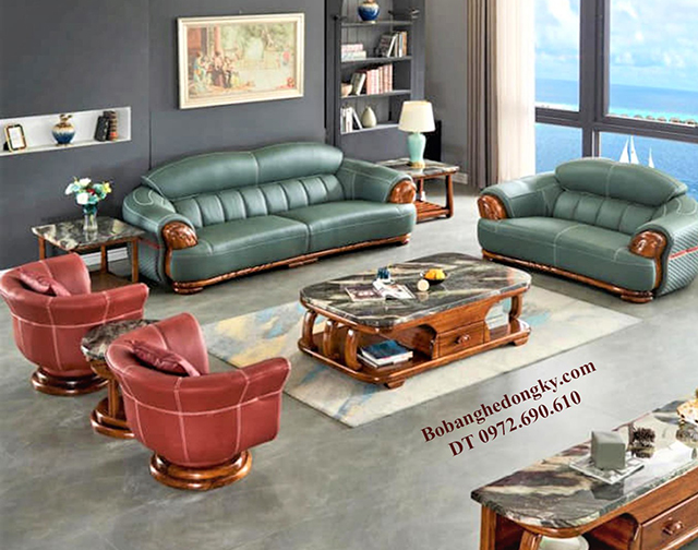 Sofa tân cổ điển điểm nhấn cho phòng khách Vip B651