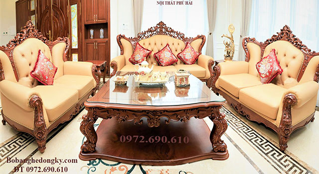 ShowRoom trưng bày và bán sofa tân cổ điển của nội thất Phú Hải B656