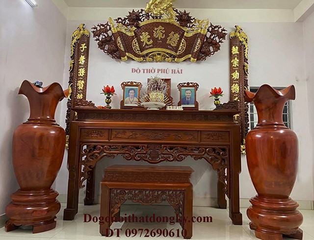 Nơi sản xuất và bán bàn thờ gia tiên Uy Tín, Chất Lượng, Giá Rẻ ST238