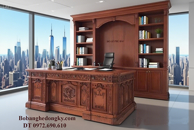Các Mẫu Bàn Làm Việc Đẹp Gỗ Tự Nhiên Chuẩn 