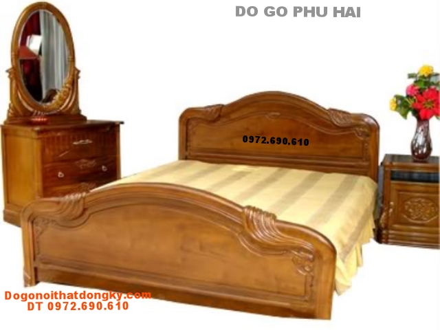 Đồ gỗ nội thất Giường ngủ kiểu Tây ban nha GN8