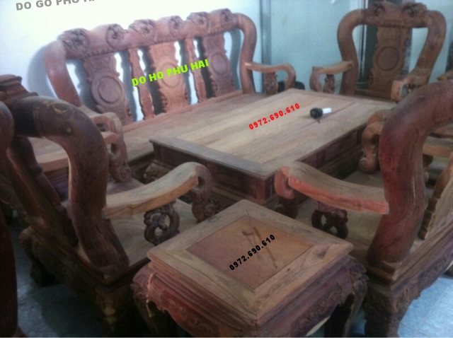 Bộ bàn ghế Minh Đào gỗ cẩm lai vai 12 CL8