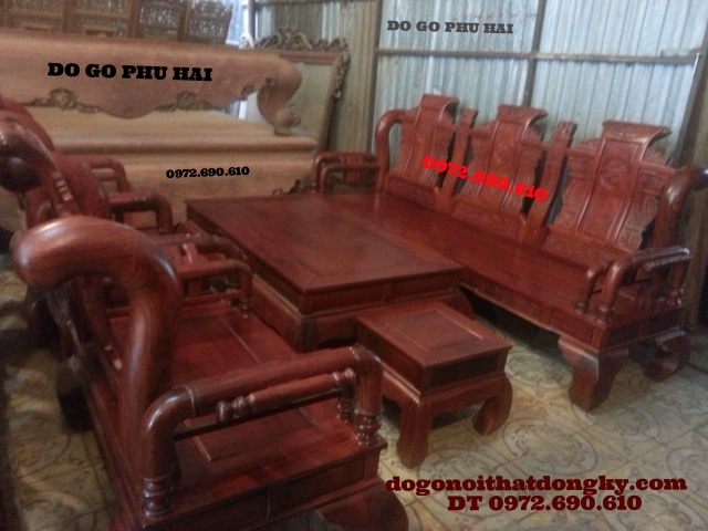 Bộ bàn ghế Khổng minh gỗ hương KM02