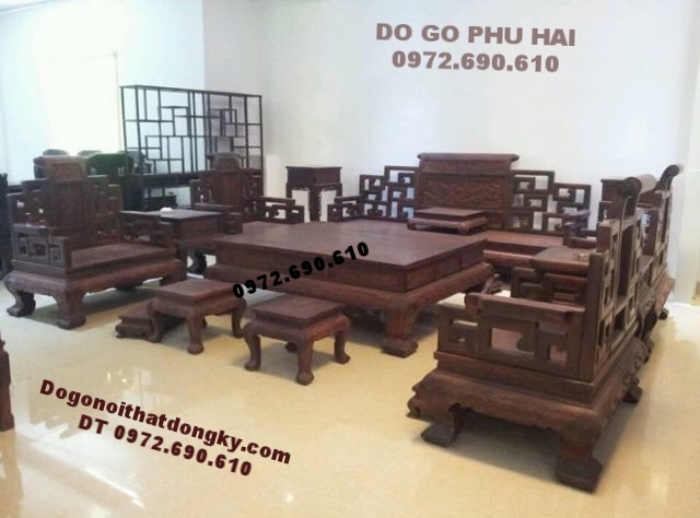 Bộ bàn ghế gỗ đẹp giá rẻ kiểu Sơn thủy B172